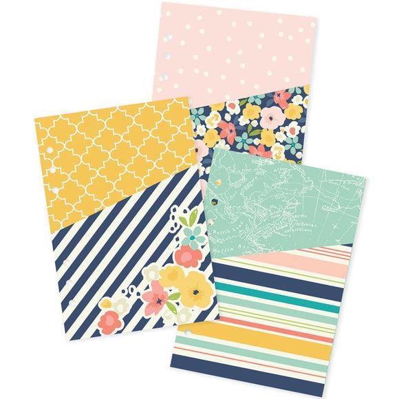 Scrapbooking  Carpe Diem POSH A5 Double Sided Pocket Inserts Paper Collections 12x12