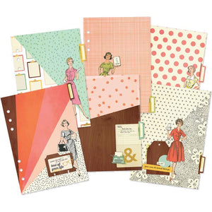 Scrapbooking  Carpe Diem Reset Girl Dividers with Foil Accents 12pk Paper Collections 12x12