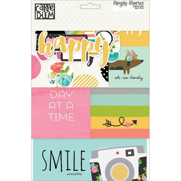 Scrapbooking  Carpe Diem Sn@p Card Pack 115pk Paper Collections 12x12