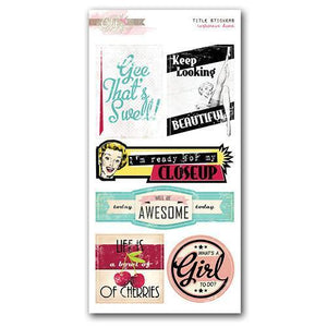 Scrapbooking  Cashmere Dame Cardstock Title Stickers Paper Collections 12x12