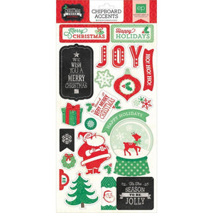 Scrapbooking  Christmas Cheer Chipboard Accents Paper Collections 12x12