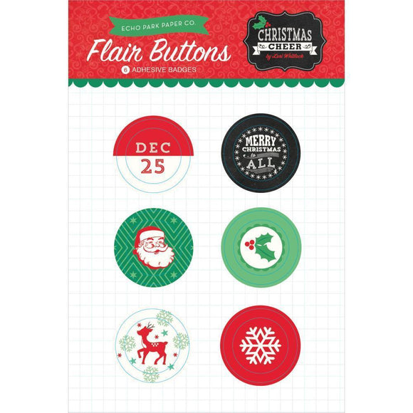 Scrapbooking  Christmas Cheer Flair Buttons Paper Collections 12x12