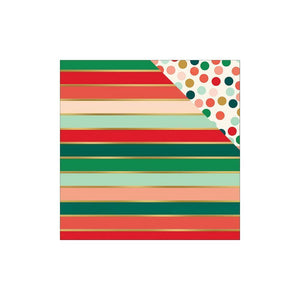 Scrapbooking  Christmas on Market St Glisten with Gold Foil Paper 12x12 Paper Collections 12x12