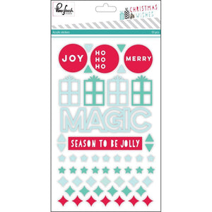Scrapbooking  Christmas Wishes Acrylic Stickers Paper Collections 12x12