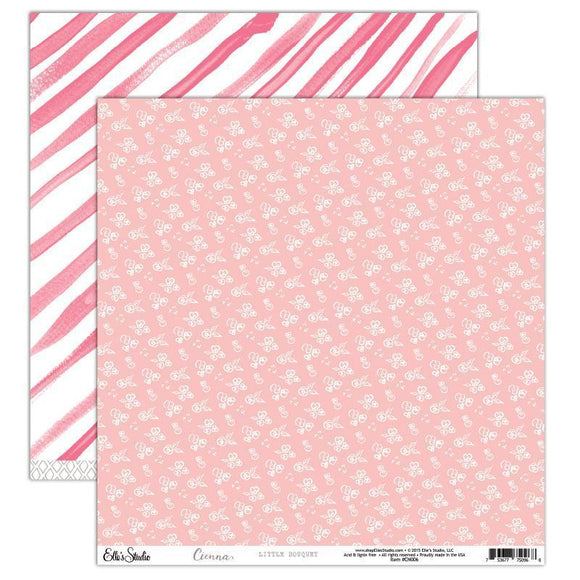 Scrapbooking  Cienna Little Bouquet Paper 12x12 Paper Collections 12x12