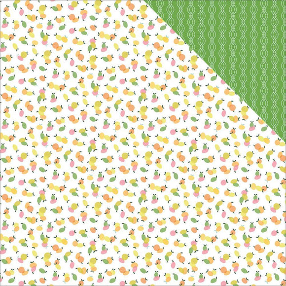 Scrapbooking  Citrus Bliss Fancy Paper 12x12 Paper Collections 12x12