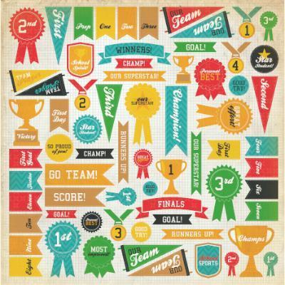 Scrapbooking  Class Act Awards Specialty Paper Paper Collections 12x12