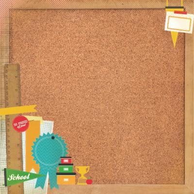 Scrapbooking  Class Act Corkboard Specialty Paper Paper Collections 12x12