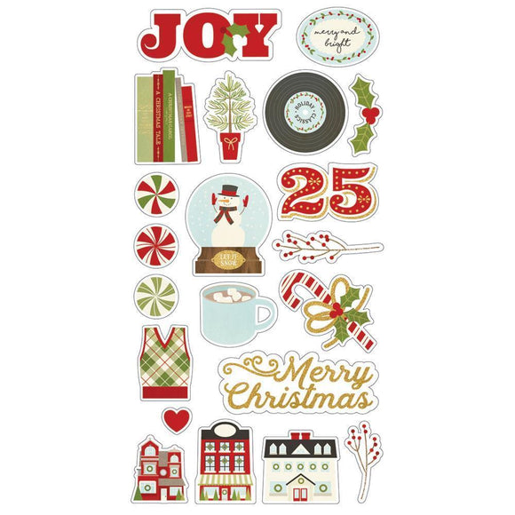 Scrapbooking  Classic Christmas Chipboard Stickers 6