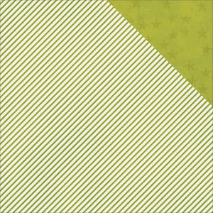 Scrapbooking  Claus & Co Green Dots /Linen Paper 12x12 Paper Collections 12x12