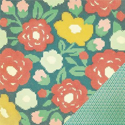 Scrapbooking  Close Knit Cross Stitch Paper Paper Collections 12x12