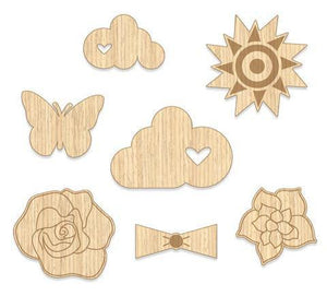 Scrapbooking  Cloud 9 Bloom Wood Veneer Paper Collections 12x12