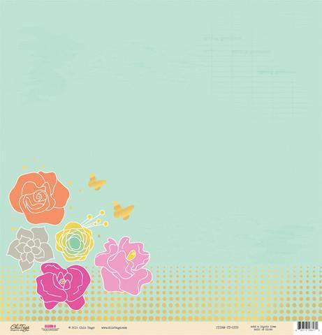 Scrapbooking  Cloud 9 Goodness Paper 12x12 (with gold foil) Paper Collections 12x12