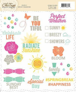 Scrapbooking  Cloud 9 Rub Ons Paper Collections 12x12