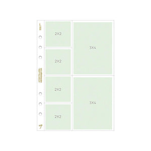 Scrapbooking  Color Crush A5 Photo Sleeve Pages 8/Pkg (Design A) Paper Collections 12x12