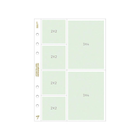 Scrapbooking  Color Crush A5 Photo Sleeve Pages 8/Pkg (Design A) Paper Collections 12x12