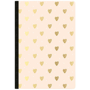 Scrapbooking  Color Crush Composition Planner Notebook 7.5"X9.75" Gold Heart Day Tracker Paper Collections 12x12