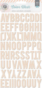 Scrapbooking  Color Wash Chip Alpha Stickers Paper Collections 12x12