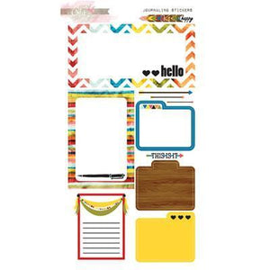 Scrapbooking  Colour Me Happy Journalling Stickers Paper Collections 12x12
