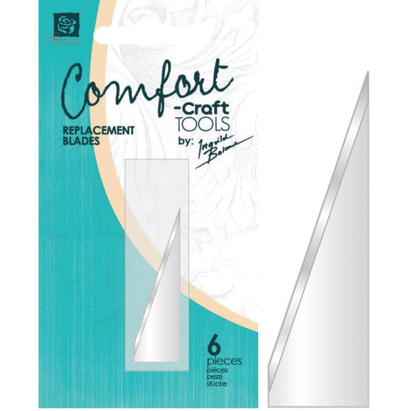 Scrapbooking  Comfort Craft Craft Knife Pointed Tip Blades 6/Pkg For 890964 Paper Collections 12x12