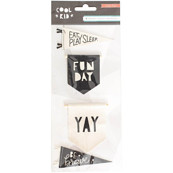 Scrapbooking  Cool Kid Canvas Pennants Paper Collections 12x12