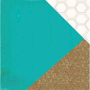Scrapbooking  Craft Market Sparkle with Gold Glitter  Paper 12x12 Paper Collections 12x12