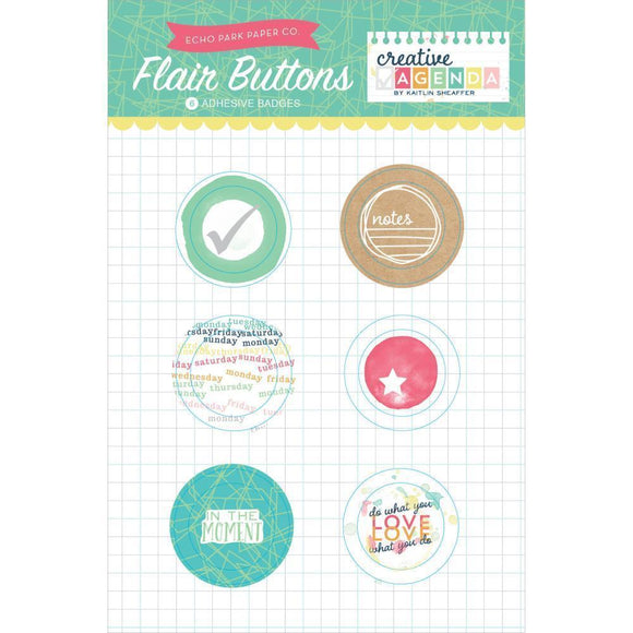 Scrapbooking  Creative Agenda Flair Buttons Paper Collections 12x12