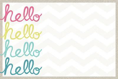 Scrapbooking  Cut and Paste Adorbs Hello 4x6 Journal Card Paper Collections 12x12