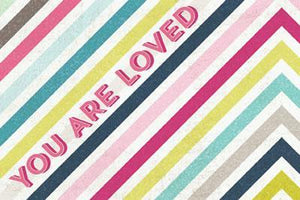 Scrapbooking  Cut and Paste Adorbs Loved 4x6 Journal Card Paper Collections 12x12