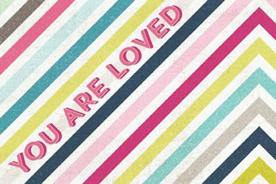 Scrapbooking  Cut and Paste Adorbs Loved 4x6 Journal Card Paper Collections 12x12