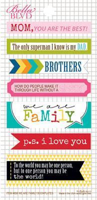 Scrapbooking  Daily Chevies - We Are Family Bookplates Stickers Paper Collections 12x12