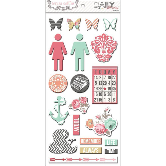 Scrapbooking  Daily Stories Chipboard Elements Paper Collections 12x12