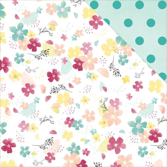 Scrapbooking  Dear Lizzy Documentary Blossom 12x12 Paper Paper Collections 12x12