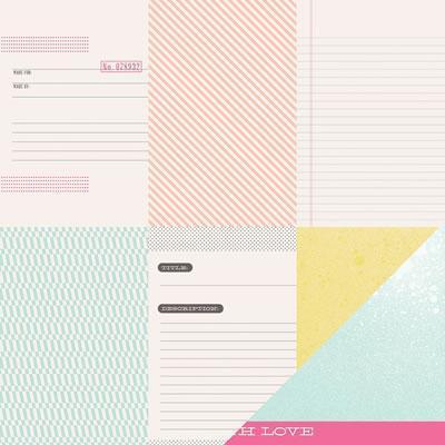 Scrapbooking  Dear Lizzy Polka Dot Party Clever Card Paper Paper Collections 12x12