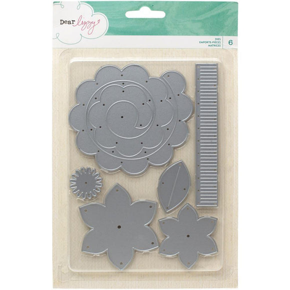 Scrapbooking  Dear Lizzy Serendipity Nesting Metal Dies 6pk Paper Collections 12x12
