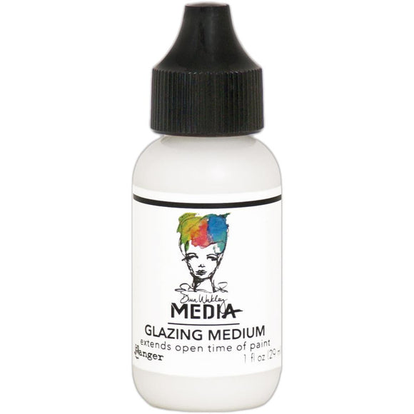 Scrapbooking  Dina Wakley Media Glazing Medium 1oz Tube Paper Collections 12x12