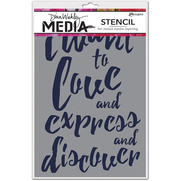 Scrapbooking  Dina Wakley Media Stencils 9