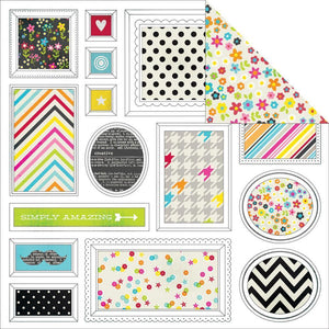Scrapbooking  DIY Boutique Freeze Frame Paper 12x12 Paper Collections 12x12