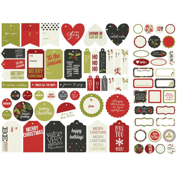 Scrapbooking  DIY Christmas Tags and Twine Pack Paper Collections 12x12