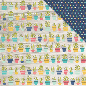 Scrapbooking  Domestic Bliss Double-Sided Cardstock 12"X12" - Hello Life Paper Collections 12x12
