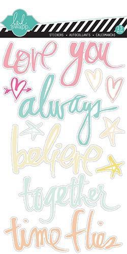Scrapbooking  Dreamy Clear Words Paper Collections 12x12