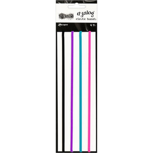 Scrapbooking  Dyan Reaveley's Dylusions Dyalog Notebook Elastic Bands 4/Pk Paper Collections 12x12