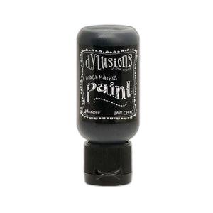 Scrapbooking  Dylusions Acrylic Paint 1oz - Black Marble Paper Collections 12x12