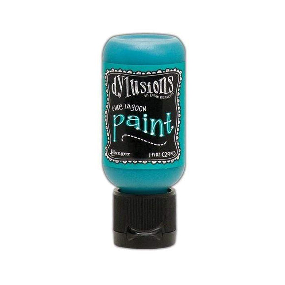 Scrapbooking  Dylusions Acrylic Paint 1oz - Blue Lagoon Paper Collections 12x12