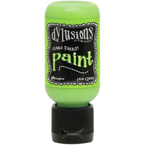 Scrapbooking  Dylusions Acrylic Paint 1oz - Island Parrot Paper Collections 12x12
