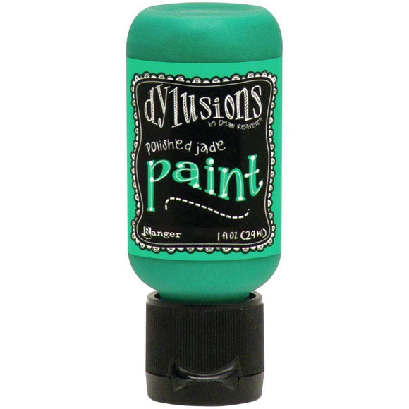 Scrapbooking  Dylusions Acrylic Paint 1oz - Polished Jade Paper Collections 12x12