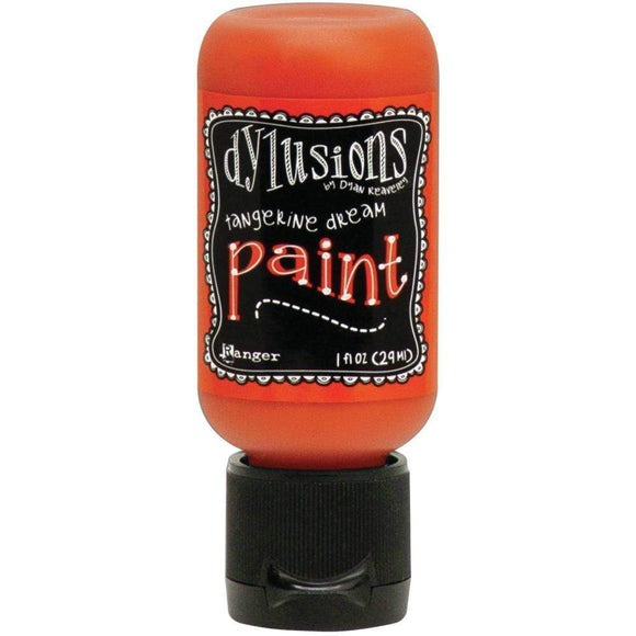 Scrapbooking  Dylusions Acrylic Paint 1oz - Tangerine Dream Paper Collections 12x12