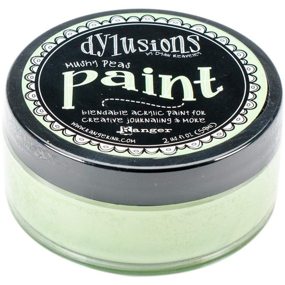 Scrapbooking  Dylusions Blendable Acrylic Paint 2oz - Mushy Peas Paper Collections 12x12