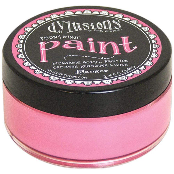 Scrapbooking  Dylusions Blendable Acrylic Paint 2oz - Peony Blush Paper Collections 12x12