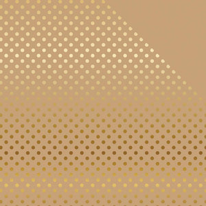 Scrapbooking  Echo Park Gold Foiled Dots Cardstock Tan 12"X12" Paper Collections 12x12
